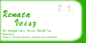renata veisz business card